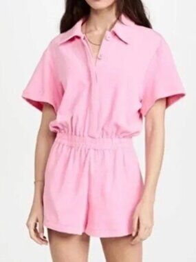 Good American Soft Pink Terry Romper - Size 3 - Large